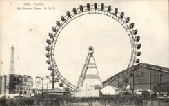 Paris CPA the large wheel