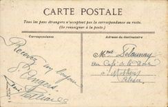 Angers CPA military music with the garden of the email