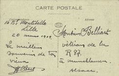 The Delivery of Lille CPA Ruins of the district of the station