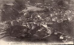 Bourboule CPA gesehen von der Platte von Charlanne