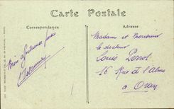 Schleppnetz-Netze auf der Ansicht Marne-CPA