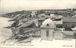 Morocco Cape Falcon CPA Cottages and the beach