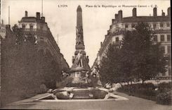 Lyon CPA setzt Republik und Carnot Denkmal