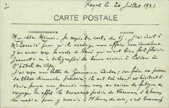 Royat CPA Panorama on the way of the valley