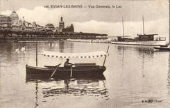 Evian les Bains CPA View the lake