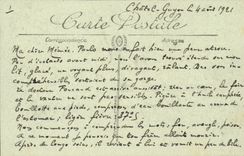 Bourboule CPA der See des Stoppens