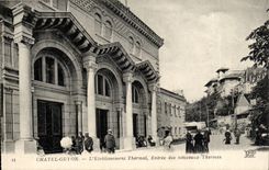 Chatelguyon CPA hydropathic establishment Entrance of the nouveaaux thermal baths