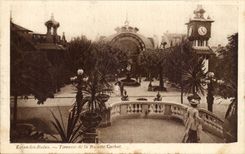 Evian les Bains CPA Terrace of the Cachat refreshment bar