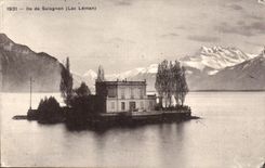 CPA Island of SAlagnon (lake Leman)