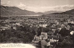 Aix les Bains CPA Seen from of Splendid Exelcior Hotel
