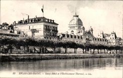 Evian les Bains CPA SAvoy Hotel and hydropathic establishment