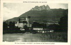Annecy Lake CPA Duingt the castle and teeth of Lanfent