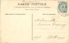 CPA Church of the rosuaire and the ND basilica of Lourdes