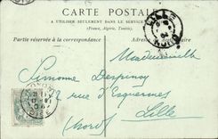 Boundary-line - Frontage of the Cathedral - CPA