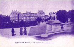 Paris 6 - The Senate and the Garden of Luxembourg - CPA
