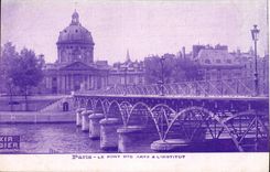 Paris - Le Pont des Arts et l'Institut - CPA 