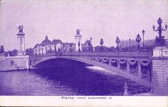Paris - Pont Alexandre III - CPA 