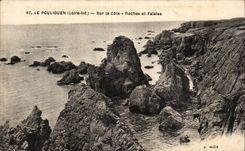 Pouliguen - On the Dimension - Rocks and Cliff - CPA