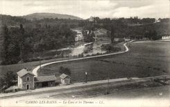 Cambo baths - Train station and Thermal baths - CPA