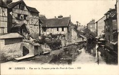 Lisieux CPA gesehen auf die Trommeln genommen von der Brucke von Caen