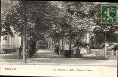 Vichy CPA Allee Entrance of the casino