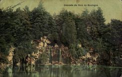 Paris - 16 - Cascade de Bois de Boulogne - CARTE TOILEE - - CPA 