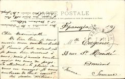 CPA Napoleon receives the Queen of Prussia has Tilsitt (July 1807)