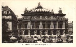 Paris CPA the place of the opera