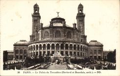 Paris CPA the palate of Trocadero