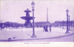 Paris CPA Place de la concorde