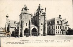 Saint Brieuc CPA the cathedral and the town hall