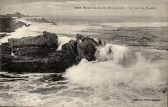 Saint Guenele Penmarch CPA La barre en tempete