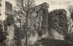 Clisson - the Castle - Ruins of Keep - CPA