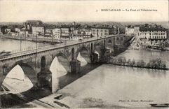 Montauban - the Bridge and VilleBourbon - CPA