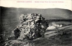 Castle Chinon CPA Remainders of a tower of the old castle