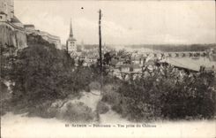 Saumur CPA Panorama Seen from of the castle