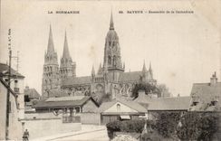Bayeux CPA zusammen der Kathedrale