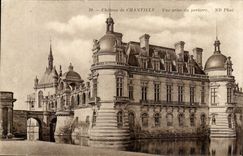 Castle of Chantilly CPA Seen from of the floor
