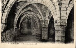 Jumieges CPA underground Room