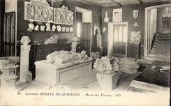 old abbey of Jumieges CPA Museum of the stones