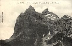 The Alps of Savoy CPA needles of Varens seen of St Gervais