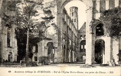 CPa Old abbey of Jumieges Nave of the church Our Lady Seen from of the Chorus