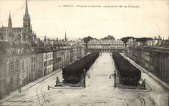 Nancy CPA Place de la Carriere vue prise de l'arc de triomphe