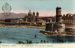 Marseille CPA Fort Saint Jean et cathedrale