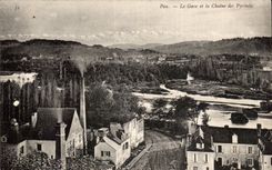 Pau CPA Gave and the chain of the Pyrenees