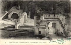 CPA Schloss von Pierrefonds der Park zu den Hirschen