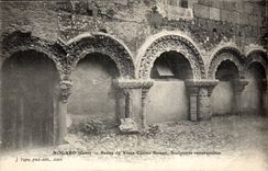 Nogaro CPA Remainders of the old Roman cloister remarkable Sculptures