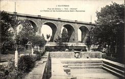 Royat CPA the viaduct and the Roman substructions gallo