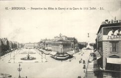 Bordeaux CPA View of the alleys of Tourny and the course of July XXX
