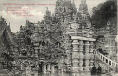 Hauterives CPa Palais ideal Tombeau du facteur